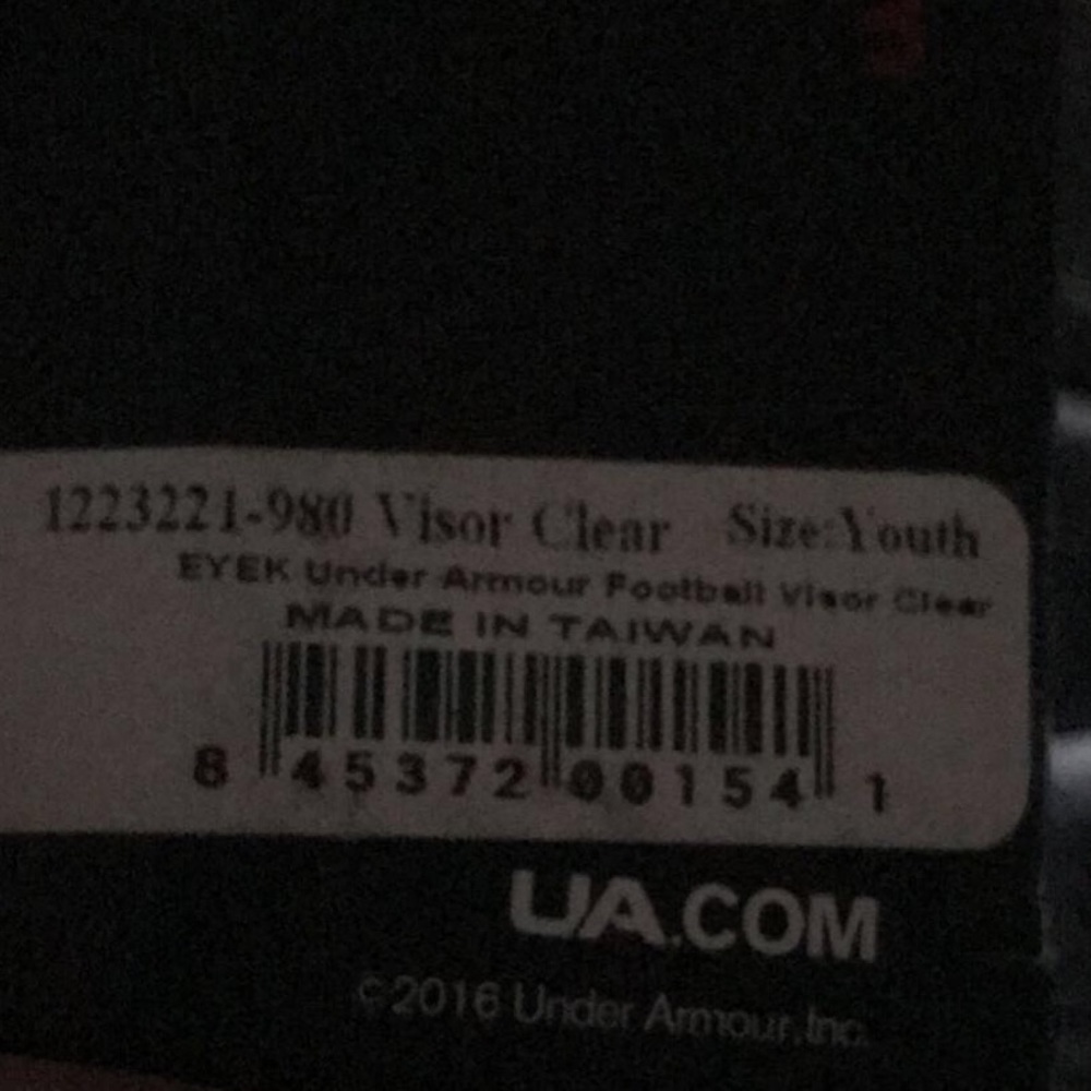 Under Armour Helmet Football Visor
